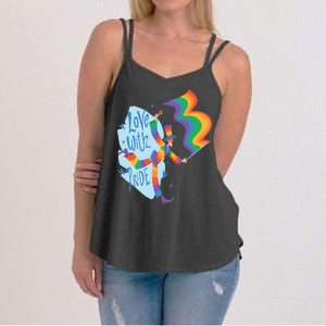 Happy Love With Pride Women's Strappy Tank