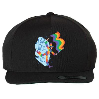 Happy Love With Pride Wool Snapback Cap