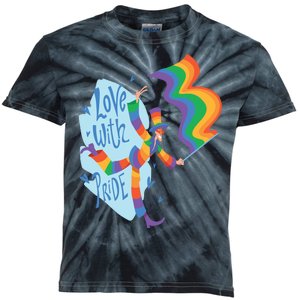 Happy Love With Pride Kids Tie-Dye T-Shirt