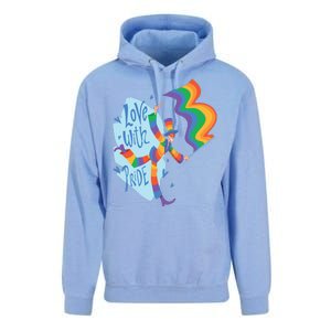 Happy Love With Pride Unisex Surf Hoodie