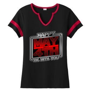 Happy May the 4th Be With You Ladies Halftime Notch Neck Tee