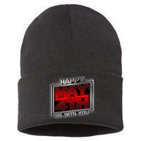 Happy May the 4th Be With You Sustainable Knit Beanie