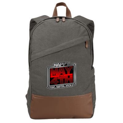 Happy May the 4th Be With You Cotton Canvas Backpack