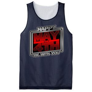 Happy May the 4th Be With You Mesh Reversible Basketball Jersey Tank