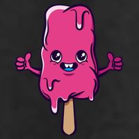 Happy Melting Popsicle 7 Panel Mesh Trucker Snapback Hat
