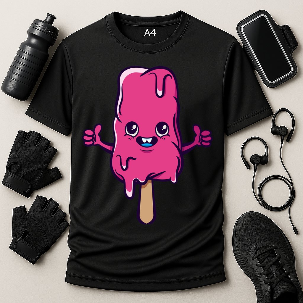 Happy Melting Popsicle Cooling Performance Crew T-Shirt