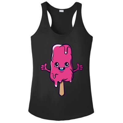 Happy Melting Popsicle Ladies PosiCharge Competitor Racerback Tank