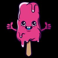 Happy Melting Popsicle Poster