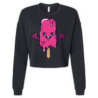 Happy Melting Popsicle Cropped Pullover Crew