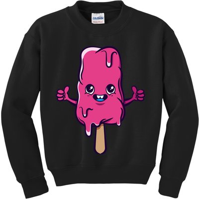 Happy Melting Popsicle Kids Sweatshirt