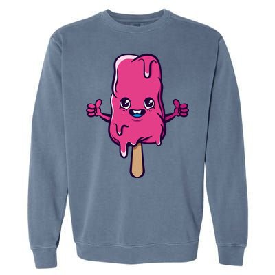 Happy Melting Popsicle Garment-Dyed Sweatshirt