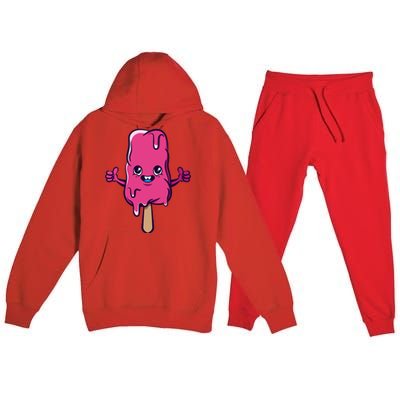 Happy Melting Popsicle Premium Hooded Sweatsuit Set