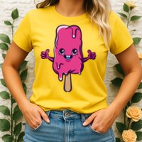 Happy Melting Popsicle Womens T-Shirt