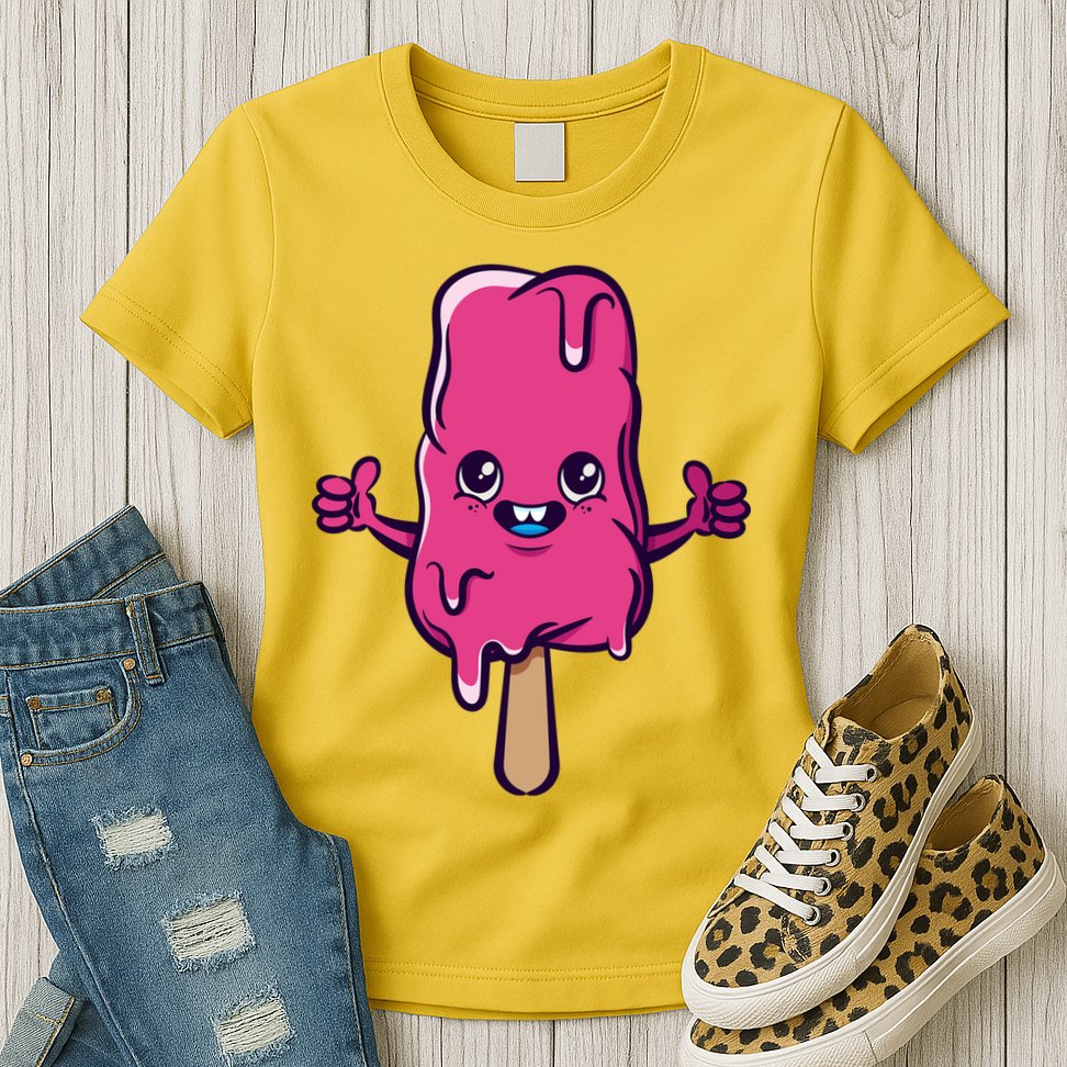 Happy Melting Popsicle Womens T-Shirt
