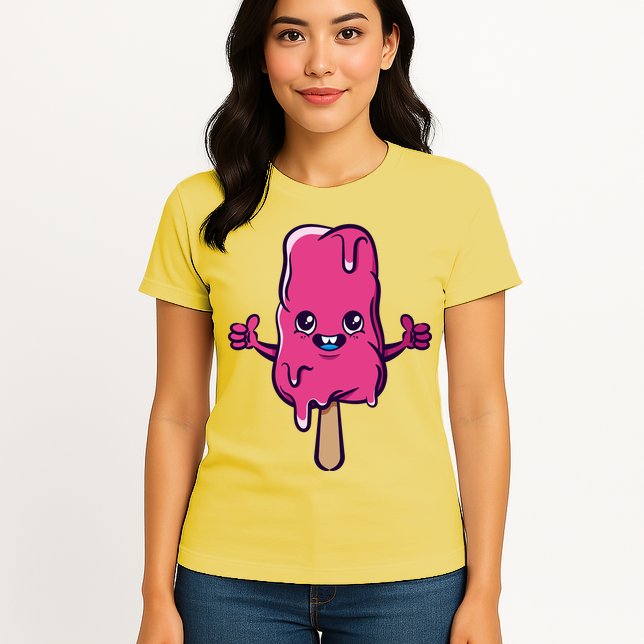 Happy Melting Popsicle Womens T-Shirt