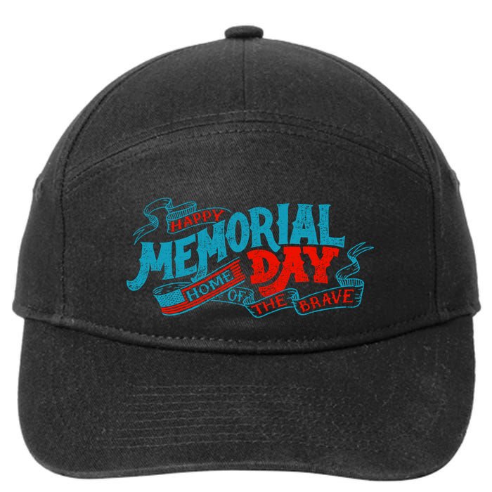 Happy Memorial Day 7-Panel Snapback Hat