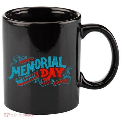 Happy Memorial Day 11oz C Handle Ceramic Mug