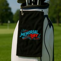 Happy Memorial Day Golf Towel