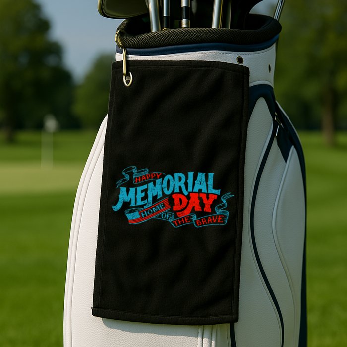 Happy Memorial Day Golf Towel