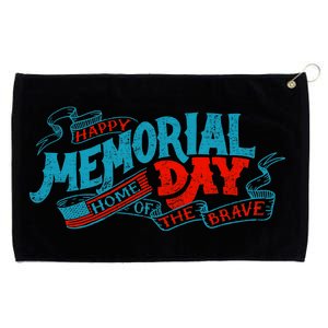 Happy Memorial Day Grommeted Golf Towel