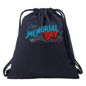 Happy Memorial Day Drawstring Bag