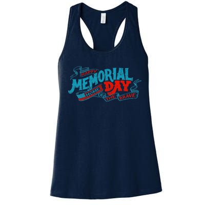 Happy Memorial Day Women's Racerback Tank