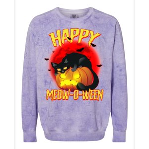 Happy Meow-O-Ween Colorblast Crewneck Sweatshirt