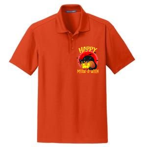 Happy Meow-O-Ween Dry Zone Grid Polo