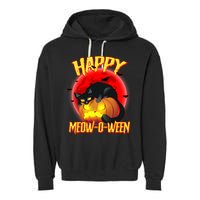 Happy Meow-O-Ween Garment-Dyed Fleece Hoodie