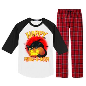 Happy Meow-O-Ween Raglan Sleeve Pajama Set