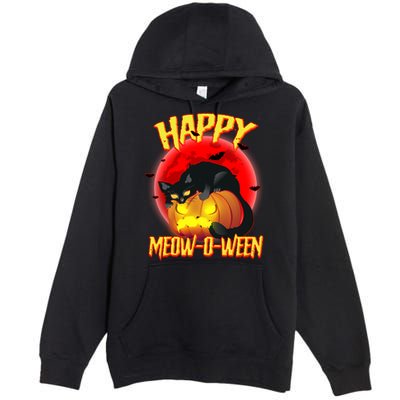 Happy Meow-O-Ween Premium Pullover Hoodie