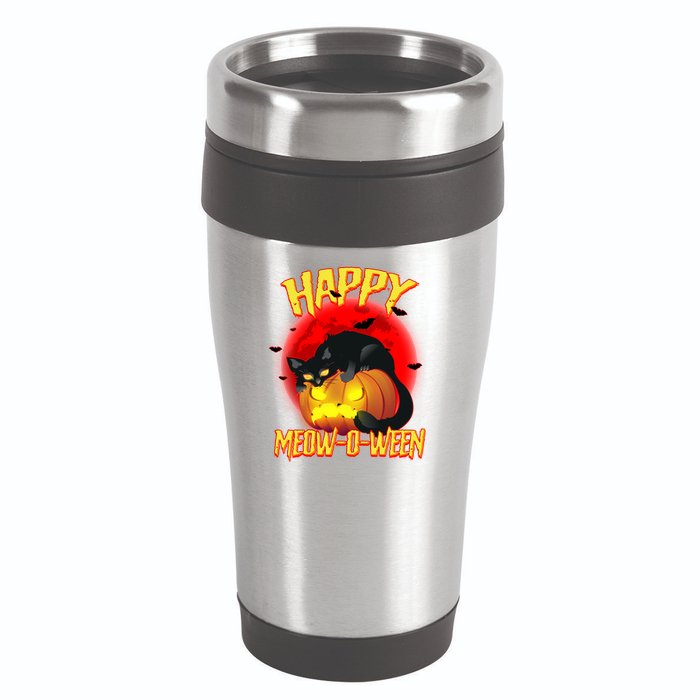 Happy Meow-O-Ween 16oz Travel Tumbler