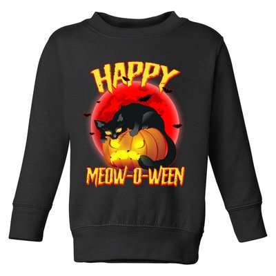 Happy Meow-O-Ween Toddler Sweatshirt