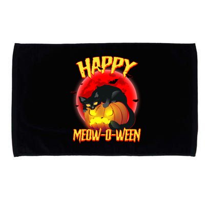 Happy Meow-O-Ween Microfiber Hand Towel