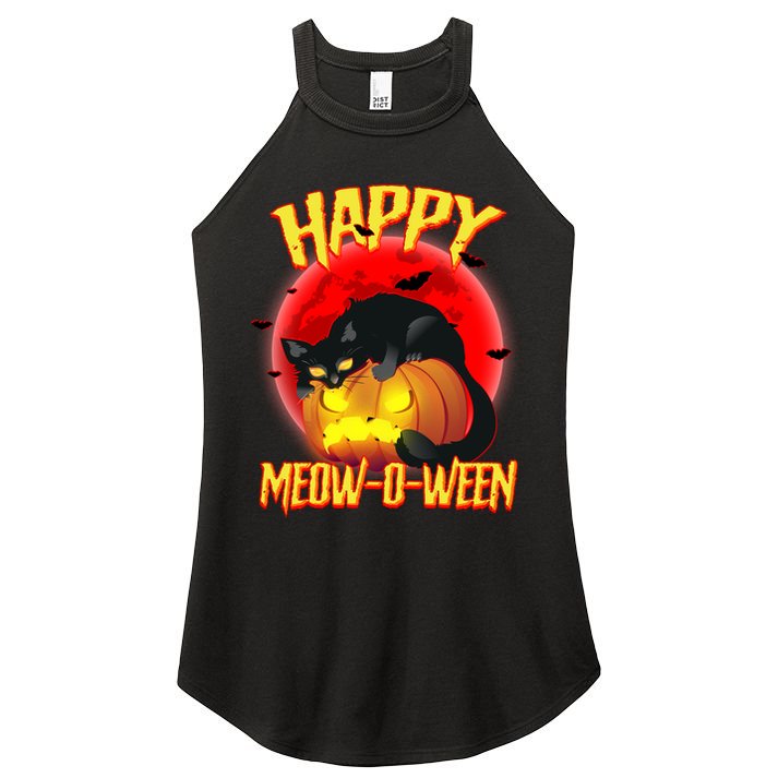 Happy Meow-O-Ween Women's Perfect Tri Rocker Tank