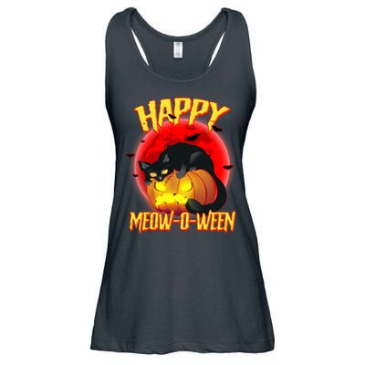 Happy Meow-O-Ween Ladies Essential Flowy Tank