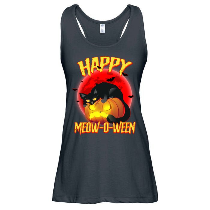 Happy Meow-O-Ween Ladies Essential Flowy Tank