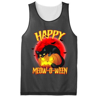 Happy Meow-O-Ween Mesh Reversible Basketball Jersey Tank