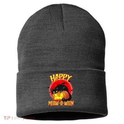 Happy Meow-O-Ween Sustainable Knit Beanie