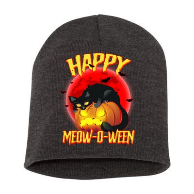 Happy Meow-O-Ween Short Acrylic Beanie