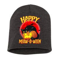 Happy Meow-O-Ween Short Acrylic Beanie