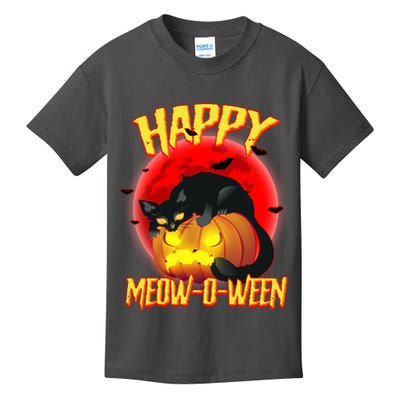 Happy Meow-O-Ween Kids T-Shirt