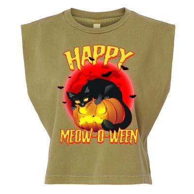 Happy Meow-O-Ween Garment-Dyed Women's Muscle Tee