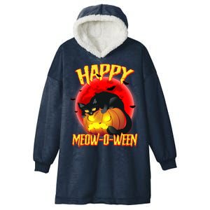 Happy Meow-O-Ween Hooded Wearable Blanket