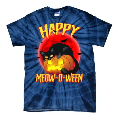 Happy Meow-O-Ween Tie-Dye T-Shirt