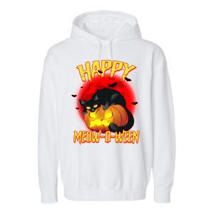 Happy Meow-O-Ween Garment-Dyed Fleece Hoodie