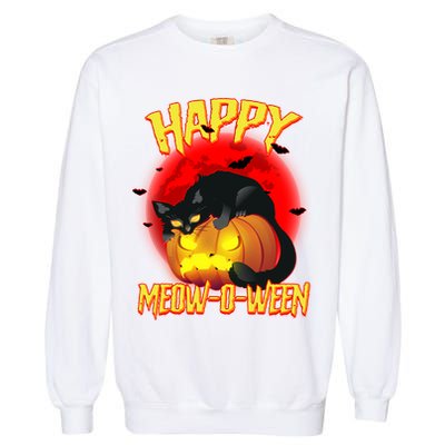 Happy Meow-O-Ween Garment-Dyed Sweatshirt