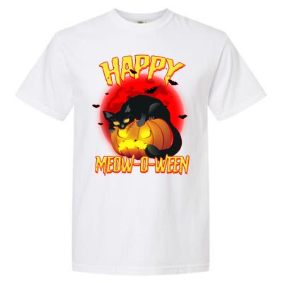 Happy Meow-O-Ween Garment-Dyed Heavyweight T-Shirt