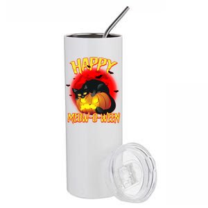 Happy Meow-O-Ween Stainless Steel Tumbler