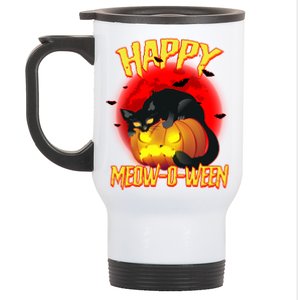 Happy Meow-O-Ween Stainless Steel Travel Mug